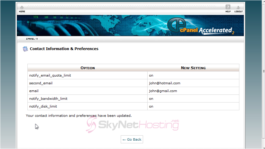 contact-information-and-preferences-setup