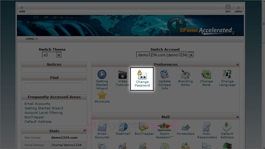 cpanel-change-password