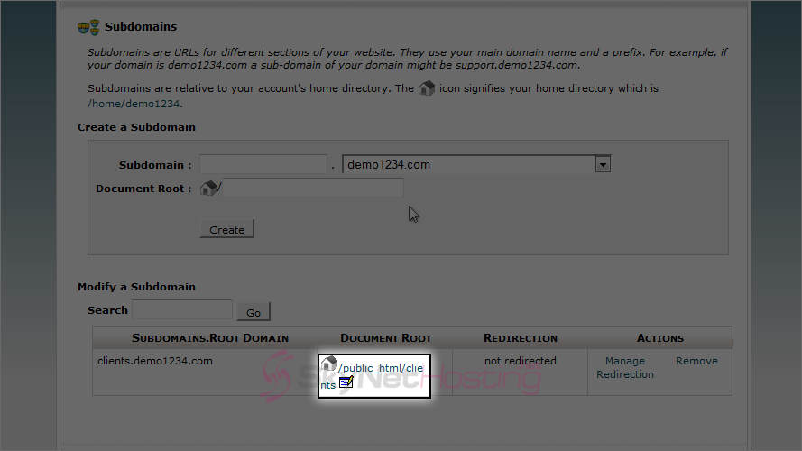 created-subdomains