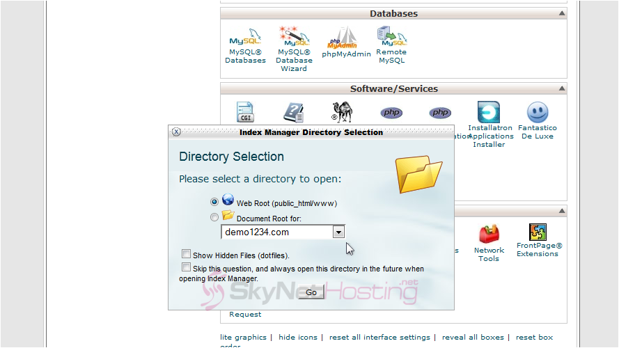 index-manager-directory-selection