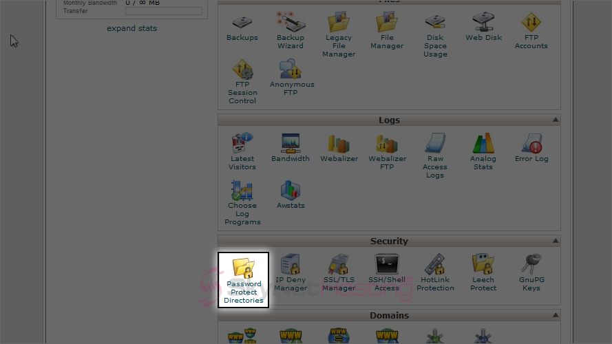 password-protect-directories-cpanel-icon