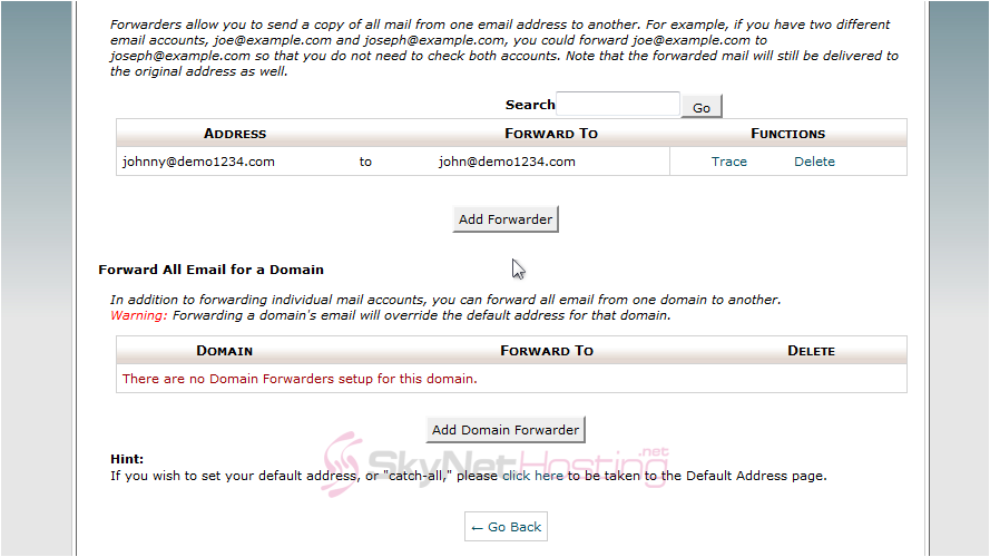 set-domain-forwarders