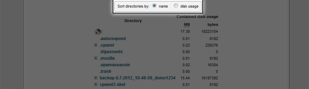How to use the Disk Space Usage tool in cPanel?
