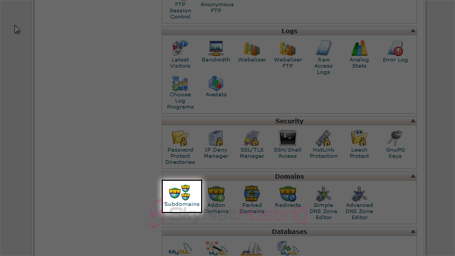 subdomain-icon-in-cpanel