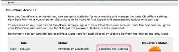 How to enable CloudFlare from cPanel