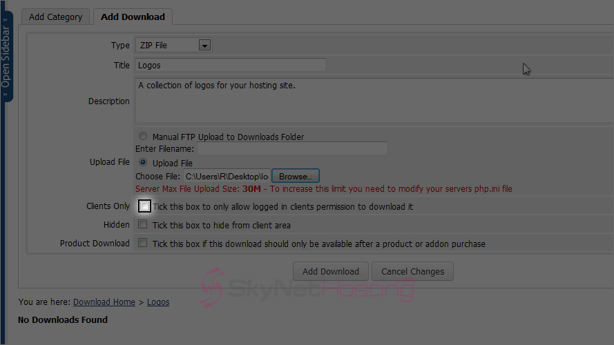 allow-only-clients-to-download