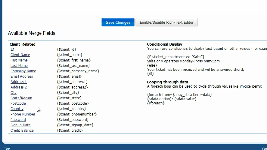 available-merge-fields-listed-in-whmcs