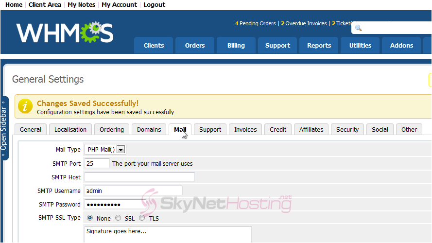 change-current-values-of-mail-tab-smtp-values
