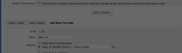 How to specify Tax Rules with WHMCS?