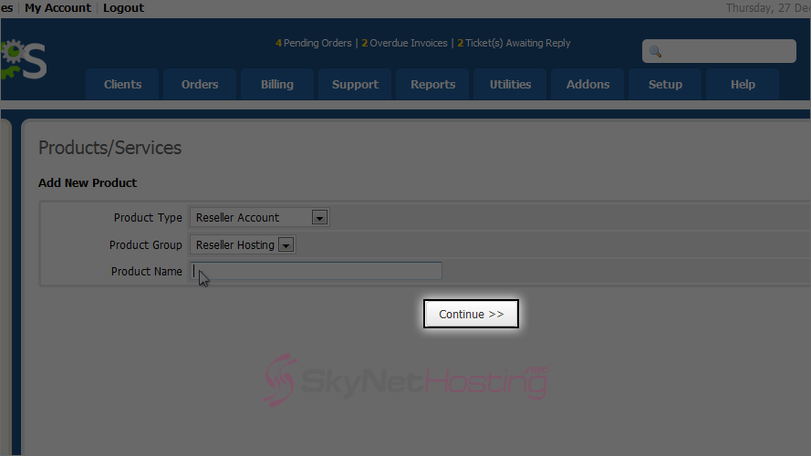 click-on-continue-button
