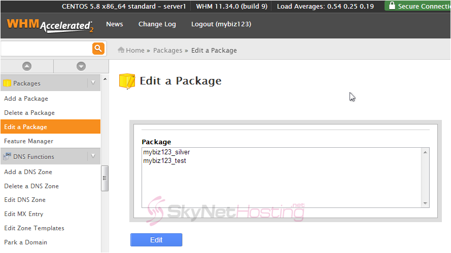 edit-a-package-interface