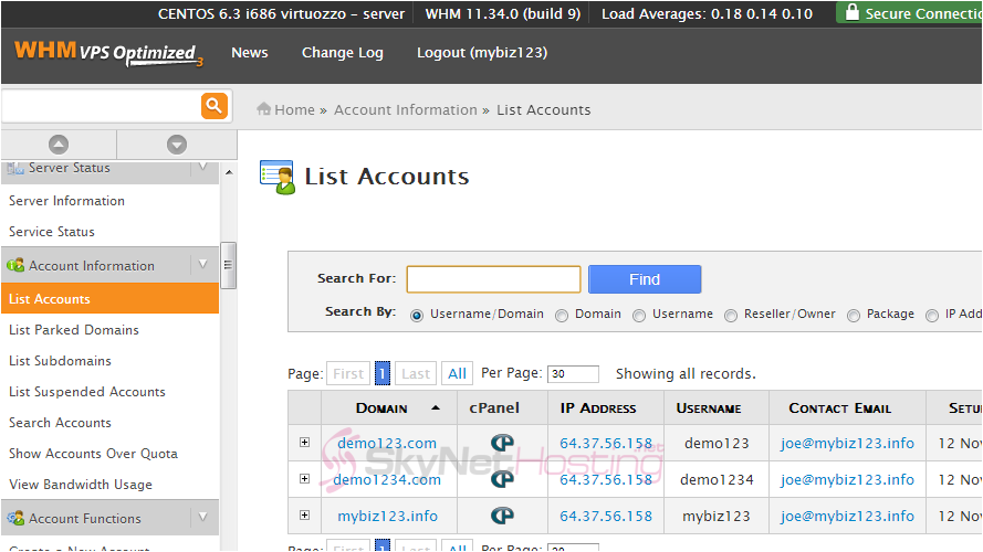 list-accounts-interface