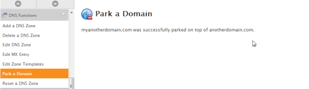 How to Park a Domain in WHM?