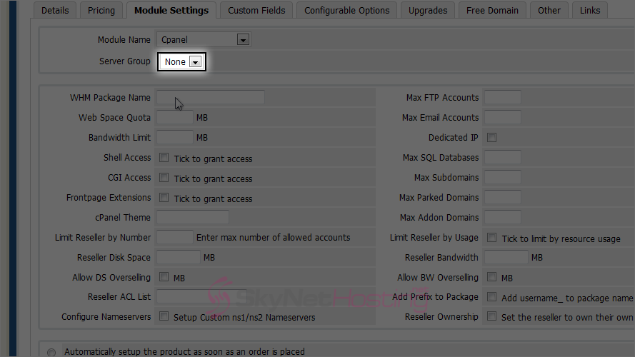 select-server-group