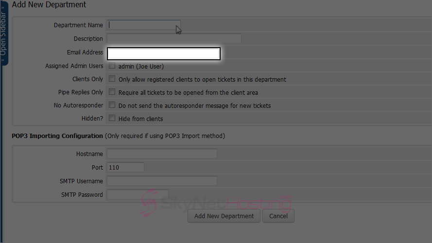specifiy-an-email-for-the-department