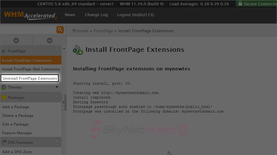 uninstall-frontpage-extensions